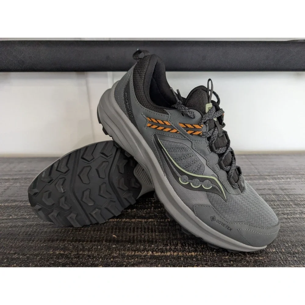 SAUCONY MEN'S EXCURSION TR 17 GTX GORE-TEX RUNNING SHOES GRAY Size 11 Excellent - Picture 1 of 11